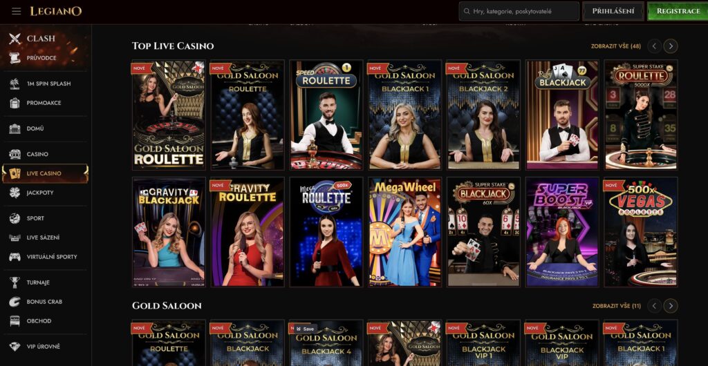 Live casino u Legiano casina