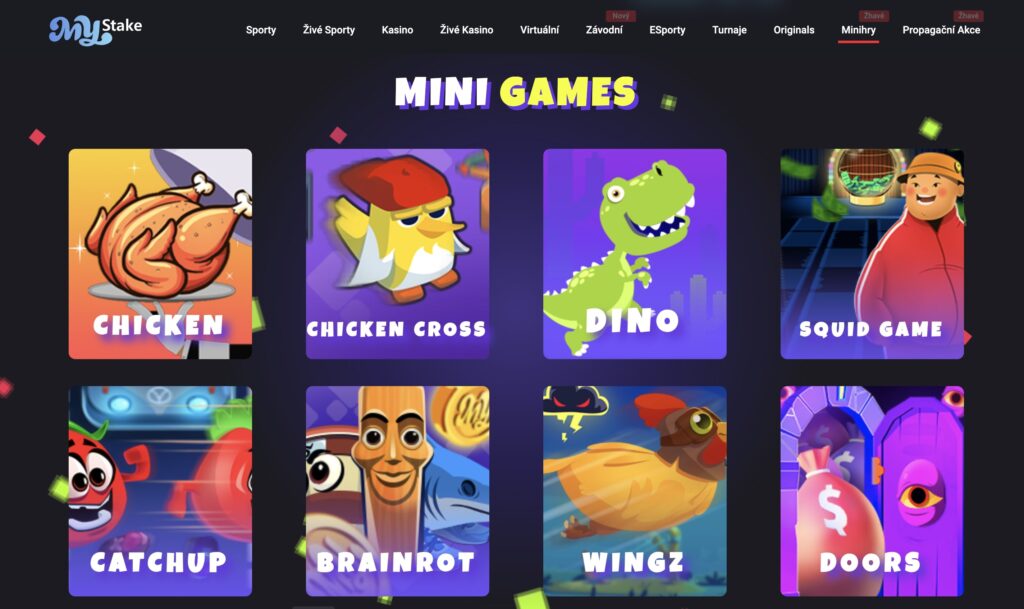 MyStake casino minihry