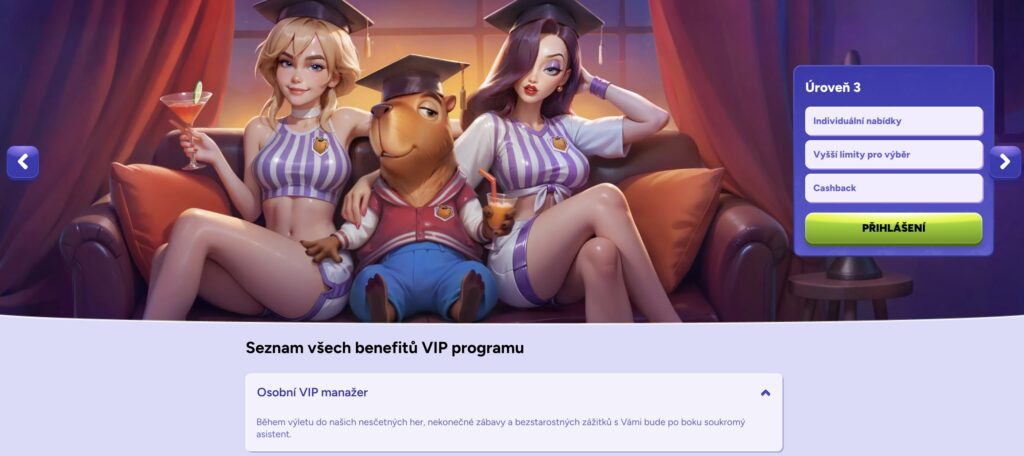 Spinbara casino VIP věrnostní program