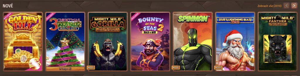 Nabídka her ve Stone Vegas casinu