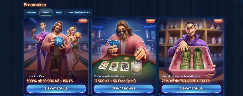 DudeSpin casino promoakce a bonusy