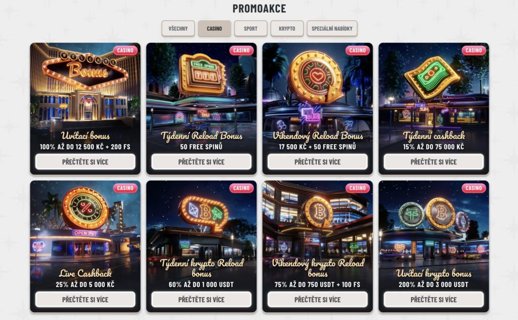 Wyns casino promoakce